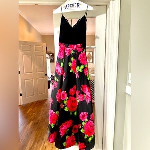 Floral prom dress. Size 0.